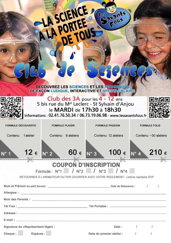 Bulletin inscription Club des 3A