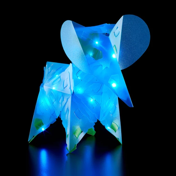 elephant 3D illuminé